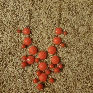 Coral statement necklace